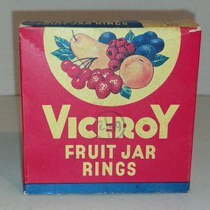 Vtg Viceroy Fruit Jar Ring- BOX ONLY- no rings